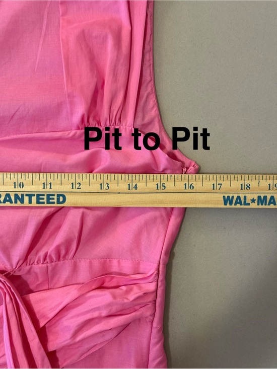 LOFT Pink Sleeveless Blouse with Embroidered Hem - Picture 4 of 9